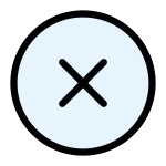 Circle X SVG Icon